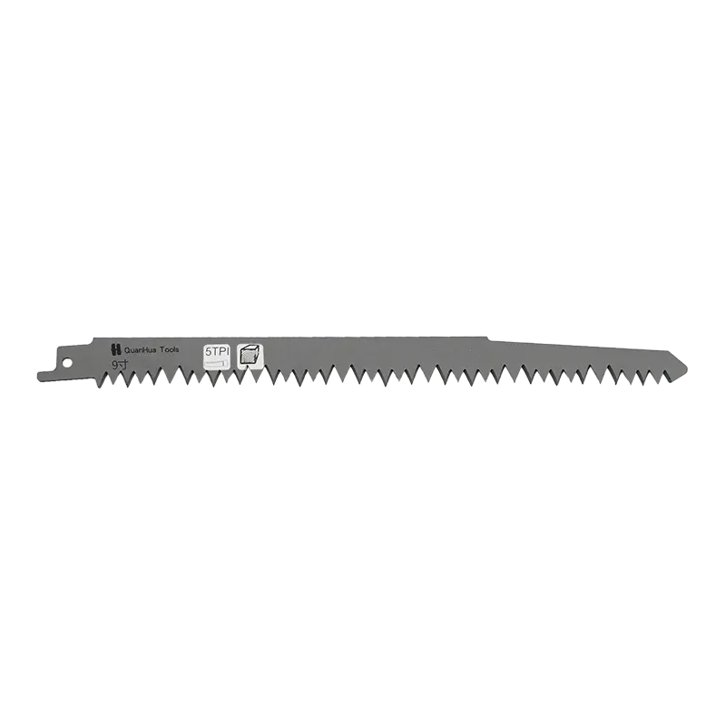 Low-vibration HCS sabre saw blade